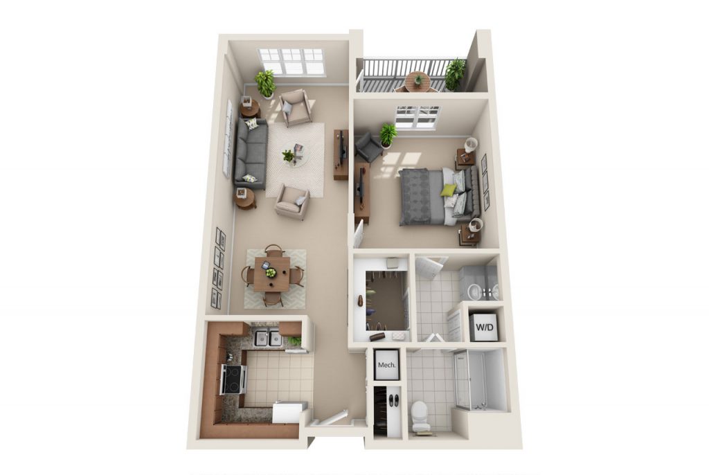 Azalea Apartment Home Floor Plan