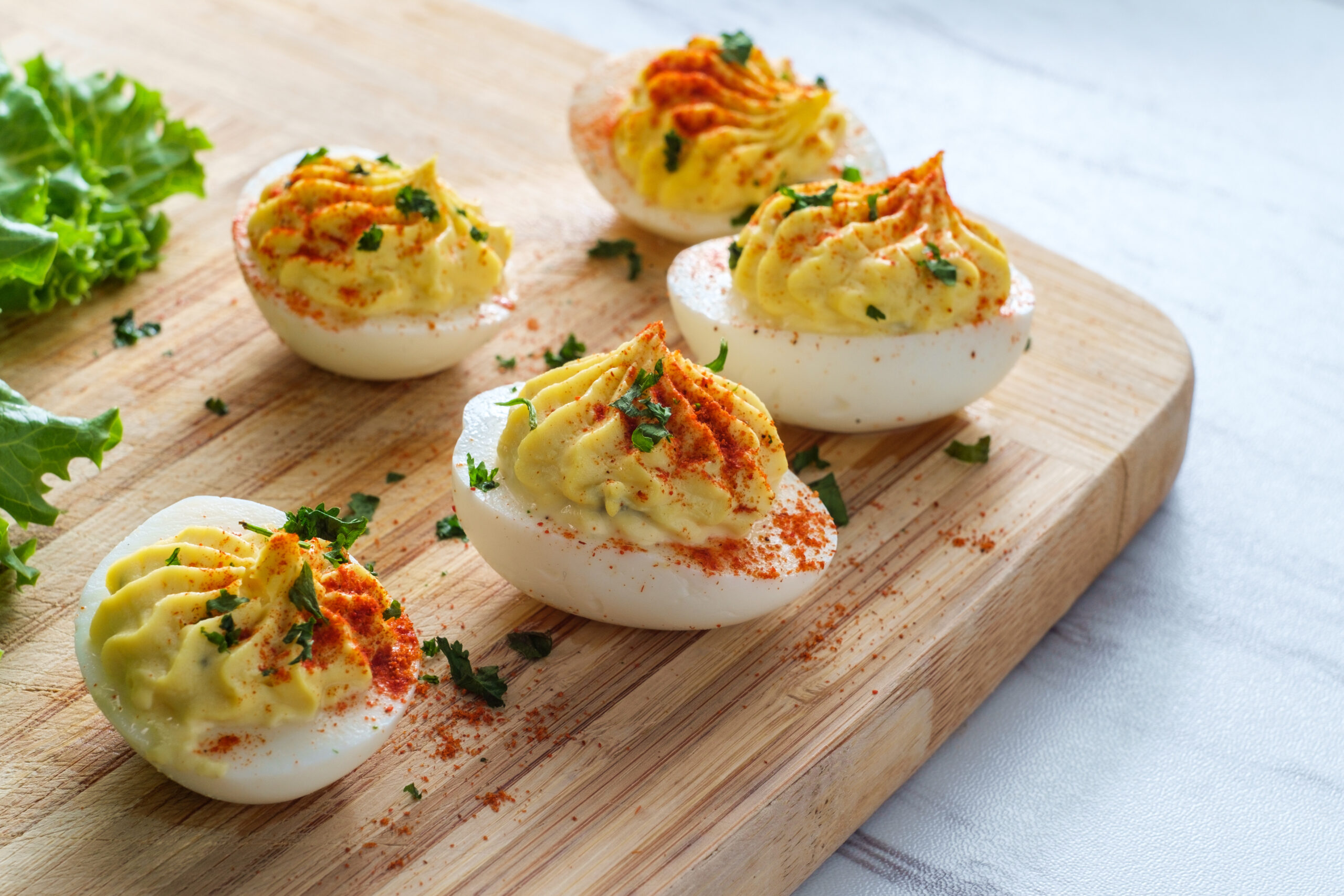 Deviled Eggs served at the Tavern at The Village at Brookwood retirement community