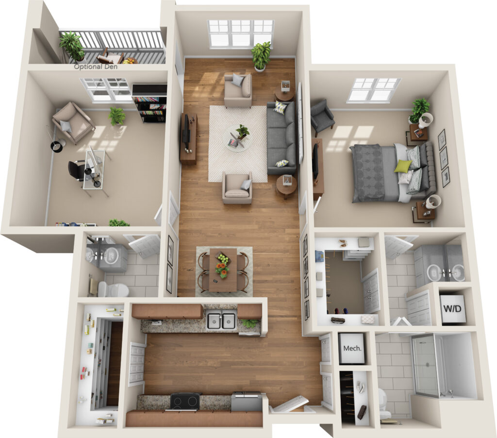 Birch Apartment Home Floor Plan