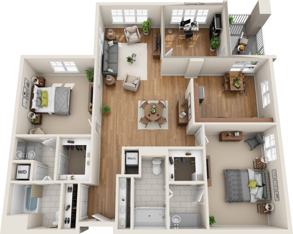 Elm Apartment Home Floor Plan